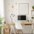 thumbnail image 7 of Kabuer Plastic Mid-Century Starburst Wall Accent Decor, Gold, 6 Pack, 7 of 7