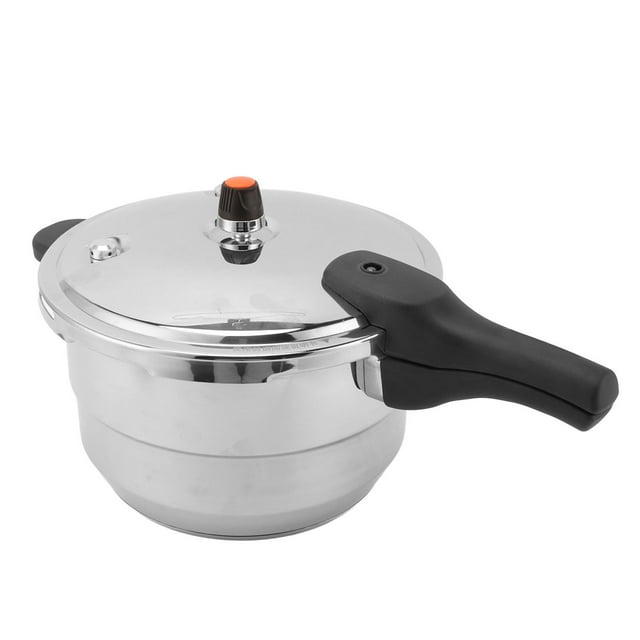 Stovetop Pressure Cooker, 80Kpa High Pressure Stewing Stainless Steel Pressure Canner With With Steaming Rack, Safe & Easy Pressure Cooker With Metal Lid For Gas Induction Cooker