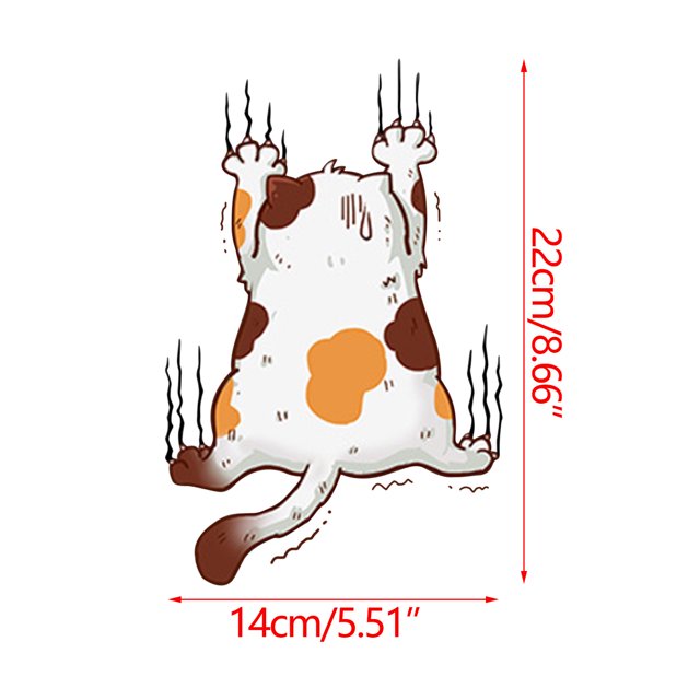 TIMIFIS Cars Sticker Personality Funny Scratch Cats Sticker Car Car Scratch Cover Funny Cats Decorative Sticker Scratch Cover Sticker Stickers