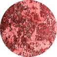 thumbnail image 1 of Ahgly Company Indoor Round Oriental Red Industrial Area Rugs, 5' Round, 1 of 4