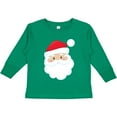 thumbnail image 3 of Inktastic Santa Claus, Smiling Santa, Santa Hat, Christmas Boys or Girls Long Sleeve Toddler T-Shirt, 3 of 5