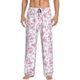 thumbnail image 2 of Goofa Rose Flowers Printed Soft Pajama Pants for Men, Wide Leg Comfy Casual Lounge Yoga Pants-XX-Large, 2 of 9