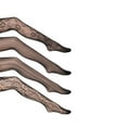 thumbnail image 4 of Bas en Maille pour Femmes à Motif de Fleurs, Dentelle, Creux, Collants, Collants Creux, Bas, 4 of 6
