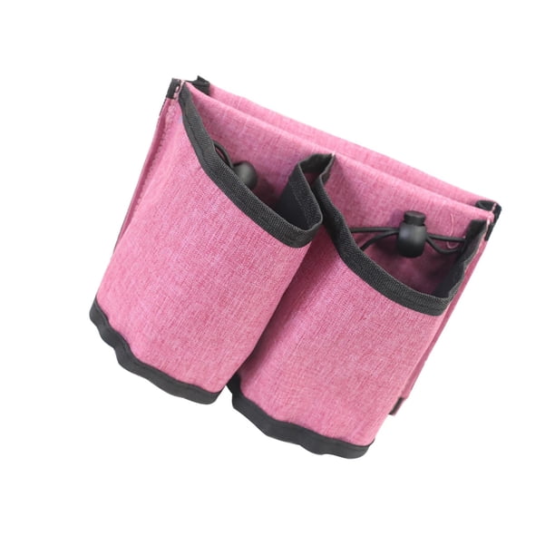 Toystoory Práctico soporte para reposabrazos para botellas de bebidas, instalación sencilla y ahorro de espacio Almacenamiento y organización del hogar Rosa roja 16x12x8cm