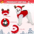 thumbnail image 4 of relayinert Red Stylish Dog Clothes Winter Clothes For Small Dogs Value For Money Comfortable Wear Durable 1Set, 4 of 6