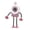 Pink, variant on THOPBPRK Tech Robot Mini Handheld Fan with LED Light Portable Folding Fan Suction Cup Digital Display Battery Operated Small Desk Fan, White