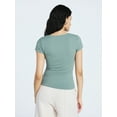 thumbnail image 3 of Scoop Women's and Women's Plus Ultimate Refined Contour V Neck Tee, Sizes XS-4X, 3 of 5