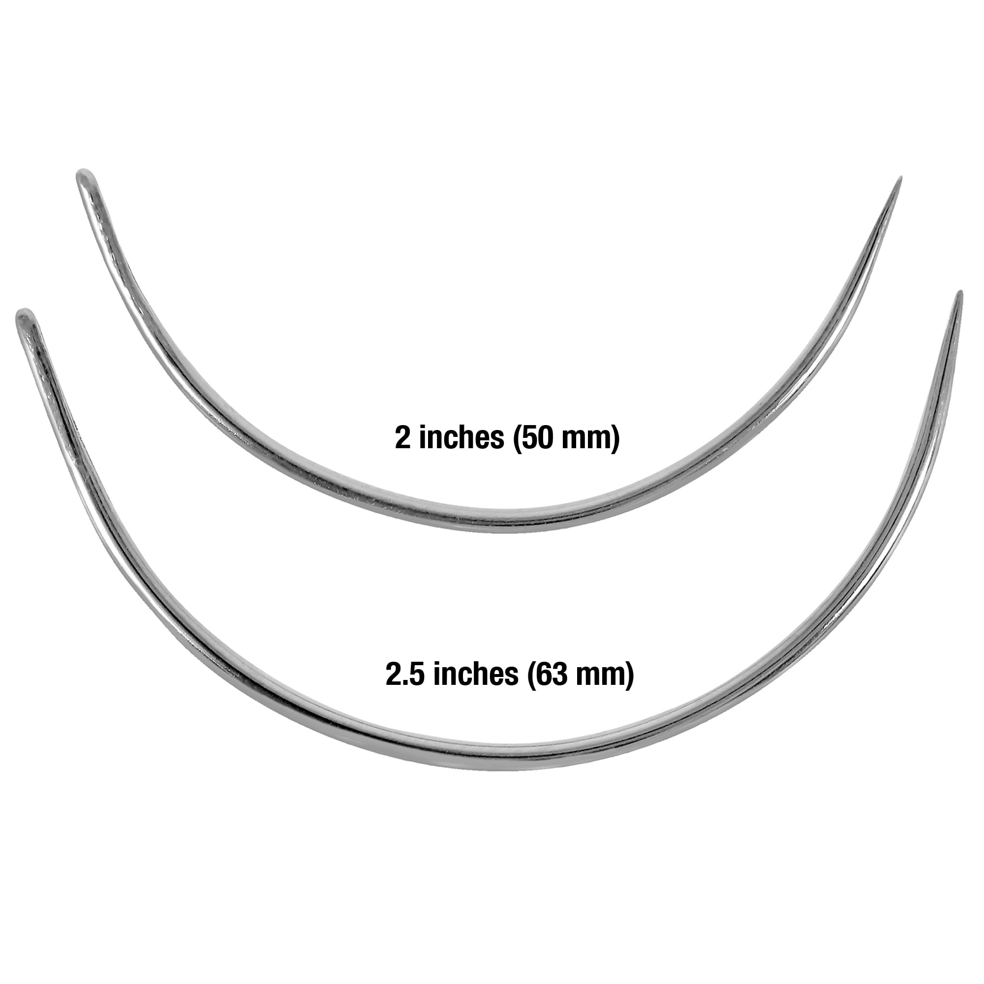 Hello Hobby Quilting Curved Hand-Sewing Needles, Assorted Sizes, 4 Pieces
