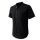 thumbnail image 1 of Camisa Elvqul para Hombre Liso Casuales Negro Algodón Cuello Mao Manga Corta Abotonada, 1 of 5