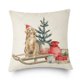 thumbnail image 1 of Árbol de Navidad de animales lindos Funda de cojín de lino Funda de almohada de granja Sofá Decoración del Hogar Navidad 2023 Decoración de Año Nuevo, 1 of 4