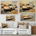 thumbnail image 4 of Designart "Melodic Journey of Vintage Rally Speed Car II" Architecture Framed Wall Art Decor - Modern Orange Race Tracks Bedroom Framed Canvas Wall Art, 4 of 6