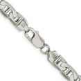 thumbnail image 4 of Auriga 925 Sterling Silver 7mm Flat Anchor Chain Bracelet 7inch for Women, 4 of 6