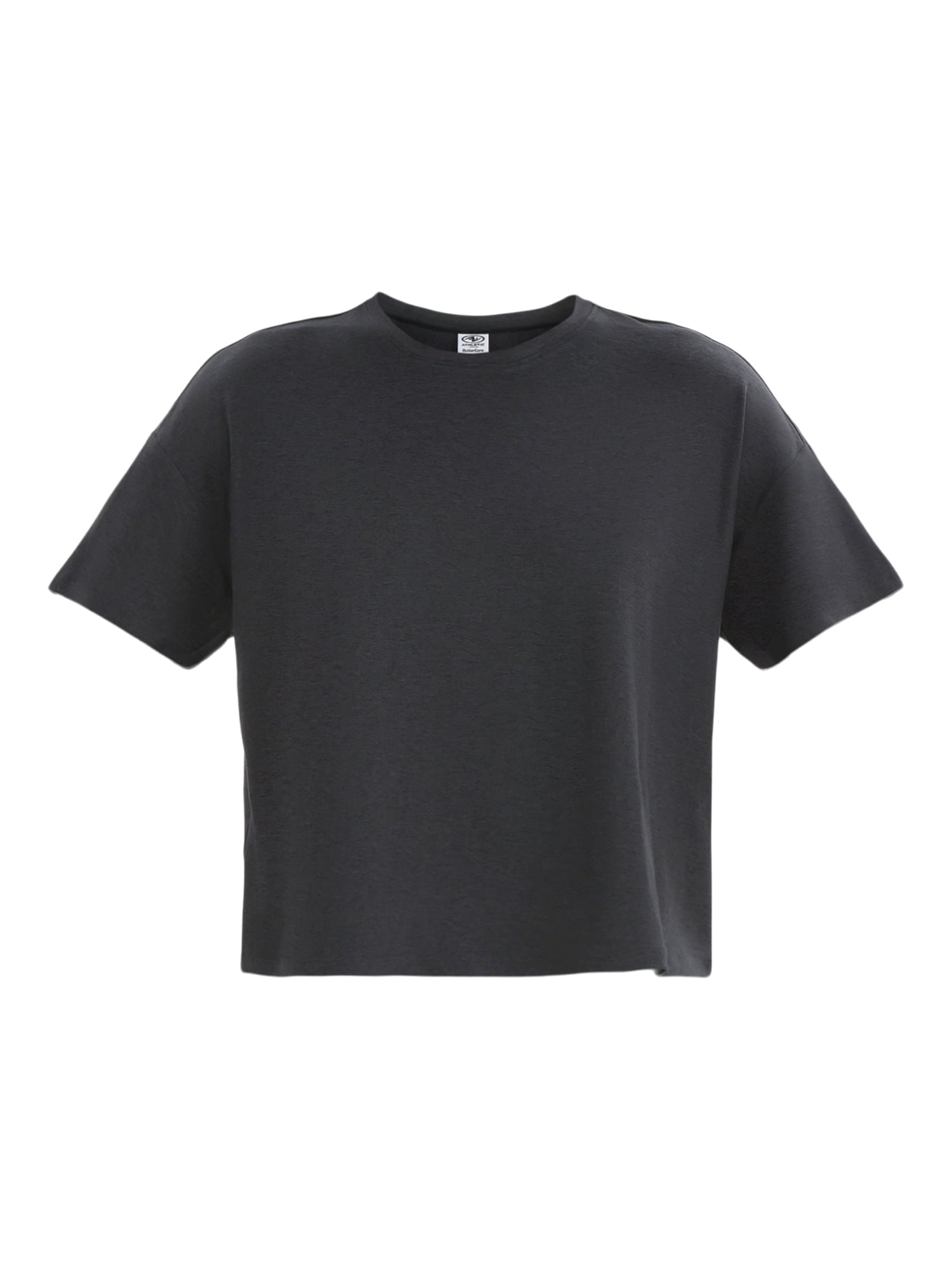 Athletic Works Women's ButterCore Cropped Tee with Short Sleeves, Sizes XS-XXXL