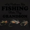 thumbnail image 3 of CafePress - Rather Be Fishing Grandson Dark T Shirt - Men's Classic Graphic Cotton T-Shirt, 3 of 4