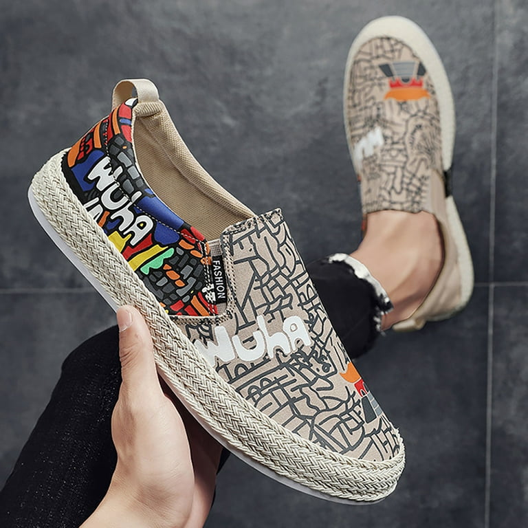 WNVMWI Mens Shoes Sneakers Mens Walking Sneakers Canvas Shoes