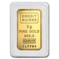 thumbnail image 3 of 5 gram Gold Bar - Credit Suisse Statue of Liberty (Classic Assay), 3 of 3