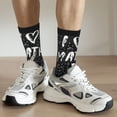 thumbnail image 5 of Goofa I love Math Printed Men's Crew Socks, Soft Durable Breathable Moisture-Wicking with Odor Control Cotton socks, 5 of 9
