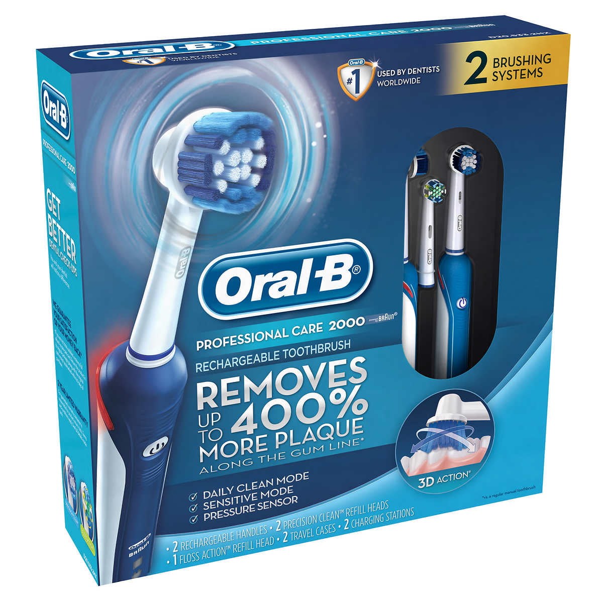Oral-B Care 2000 Dual Rechargeable Toothbrush -