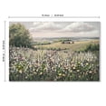 thumbnail image 3 of Newest 24"x36" Framed Vintage Meadow Canvas Wall Art, Wildflower Landscape with 3D Floral Accents for Farmhouse & Cottagecore Decor, 3 of 8