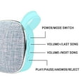 thumbnail image 5 of Mini Fabric Waterproof Bluetooth Speakers, IP25 Floatable, Portable Wireless Speaker, Outdoor Portable Bluetooth Audio, 5 of 8