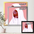 thumbnail image 4 of Designart 'Beautiful Abstract Smiling Afro African Woman With VItiligo' Moroccan Framed Art Print, 4 of 4