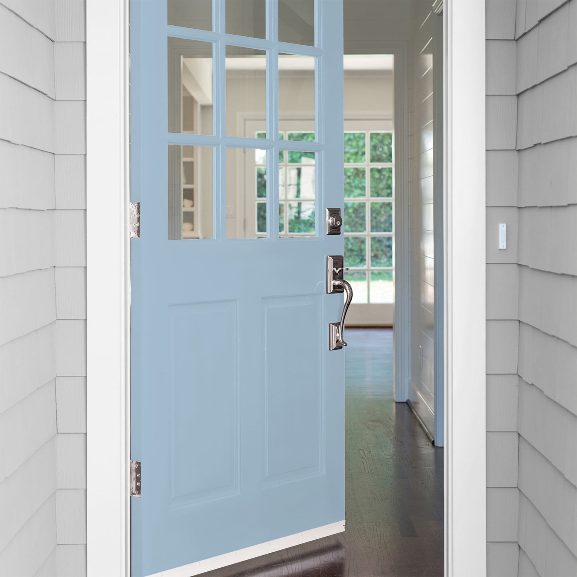 Glidden High Endurance Plus Always Blue Satin Exterior Paint and Primer, 1 Quart