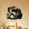 thumbnail image 3 of Big Wheels Monster Truck Cars Trucks Toy Car Ride Wall Sticker Art Decal for Girls Boys Room Bedroom Nursery Kindergarten House Fun Home Decor Stickers Wall Art Vinyl Decoration Size (40x40 inch), 3 of 3