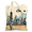 Chicago, variant on New York City Travel Canvas Tote Bag for Women, Reusable Funny Bag with Zipper Pocket Metal Snap Closure, Aesthetic Vintage Bags for Shopping Travel