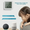 thumbnail image 3 of Tuya Wifi Temperature and Humidity Sensor with Backlight App Remote Monitoring for Home Smart Scene Linkage, Compatible with Amazon Alexa and Google Home Voice Control, 3 of 8