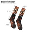thumbnail image 4 of Zufioo Red Panda Autumn Branches Print Long High Thigh Socks Knee-High Warm Stocking Women Boot Sock Leg Warmer High Socks for Daily Wear, Cosplay, 4 of 6