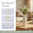 thumbnail image 2 of Unique Bargains Slim Acrylic Narrow Bud Vase for Roses White 2.8"L x 2.8"W x 7.9"H, 2 of 7