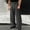 Black, variant on Dpytoraw Men's Curved Casual Trousers Smart Casual Drape Pants Beige L
