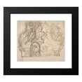 thumbnail image 2 of Giovanni Battista Foggini 16x15 Black Modern Framed Museum Art Print Titled - Design for an Overdoor or the Top of a Niche with a Bust and Garland-Bearing Putti (1652-1725), 2 of 5