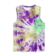 thumbnail image 4 of Women Tank Top Women Tie Dye Tank Tops Sleeveless Tank Shirt Loose Fitting Tank Tops Printed Blouse Shirt Summer Dressy Tanks, 4 of 4