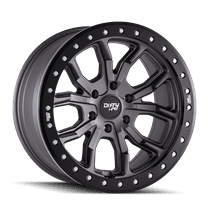 DIRTY LIFE DT-1-9303 17X9 5X127 -38ET 78.1CB MATTE GUNMETAL W/SIMULATED RING