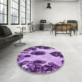 thumbnail image 4 of Ahgly Company Machine Washable Indoor Rectangle Transitional Violet Purple Area Rugs, 5' x 7', 4 of 7