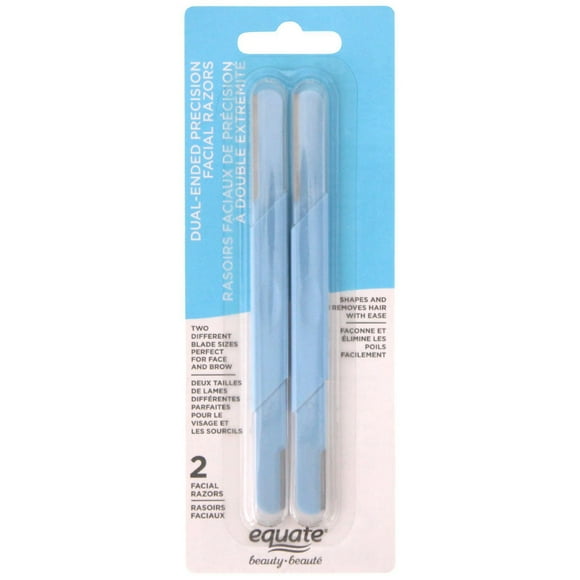 Equate Beauty Dual Ended Precision Facial Razors