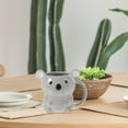 thumbnail image 6 of ULTNICE Adorable Bear Ceramic Mug for Coffee Tea or Water with Smooth Edges and Portable Design Grey 12 oz, 6 of 8