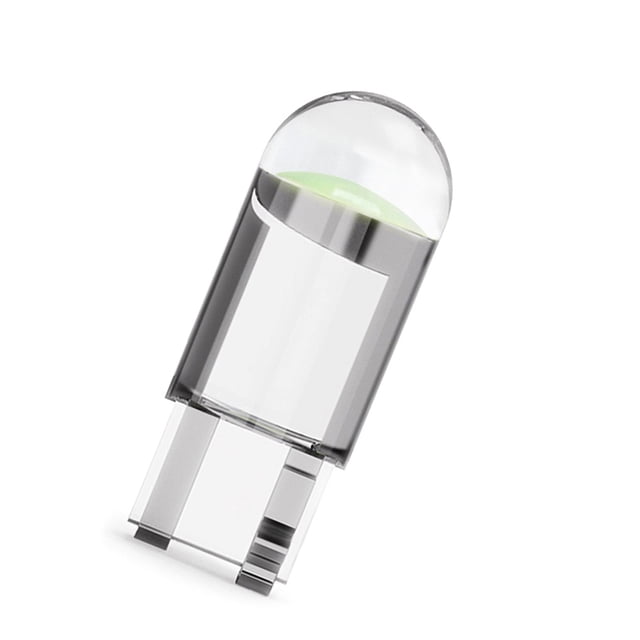 Riwesomey 10 piezas de luces LED para coche de alto lumen, Mini bombillas para salpicadero, lámparas de lectura para vehículos, piezas de repuesto para Bombillas para automóviles luz azul claro 24V