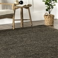 thumbnail image 5 of nuLOOM Elfriede Farmhouse Jute Blend Area Rug, 8', Round, Elfriede Charcoal, 5 of 9