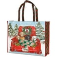 thumbnail image 6 of Red Truck & Pups Shopping Totes - Set of 4, 13 by 16 Inch Reusable Bags, 6 of 6