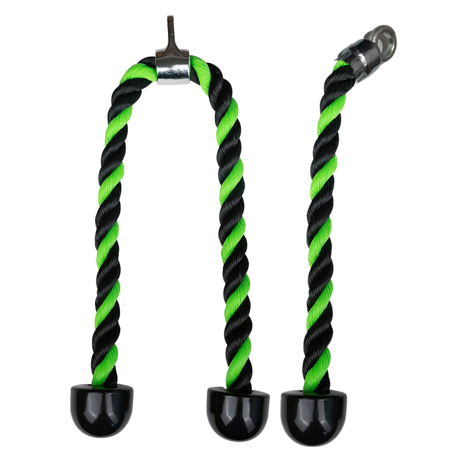 Tricep Rope Strength Training Weight Lifting Rubber Ends 1.5 Inch Heavy Duty 