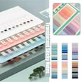 Sticky tabs pieces, Morandi Book Tabs in 60 different Translucent Colors