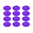thumbnail image 1 of YBM Home Reusable Flat Dinner Plate 8 inches | Unbreakable Round Plastic Dinnerware, Purple (12 Pack), 1 of 1