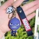 thumbnail image 1 of Disney-llaveros de PVC de Los Vengadores de Marvel, llaveros con colgante de superhéroe de dibujos animados, Thanos, Iron Man, Spiderman, regalos de joyería Fivean unisex, 1 of 2
