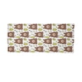 thumbnail image 2 of Forest Friends Neck Gaiter, Bear and Leaves, Unisex, Redwood Yellow Green, by Ambesonne, 2 of 3