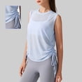 thumbnail image 2 of JIAYUE Women's Athletic T-Shirt Breathable Performance Sleeveless Round Neck Pure Color For Workouts Gym Running And Daily Wear Wicking Comfortable Tops For Female, 2 of 6