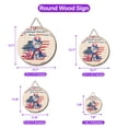 thumbnail image 5 of Democratic Exotic Shorthair Cat Making Meow Count Election 2024 Round Wood Sign Cat Lover Kitten Owner Gifts Hanging Wall Home Decor - 01001, 5 of 5