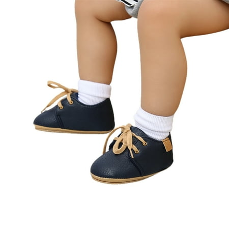 

Infant Baby Boys Girls First Walker Shoes PU Leather Soft Non-slip Moccasins Shoes Casual Footwear