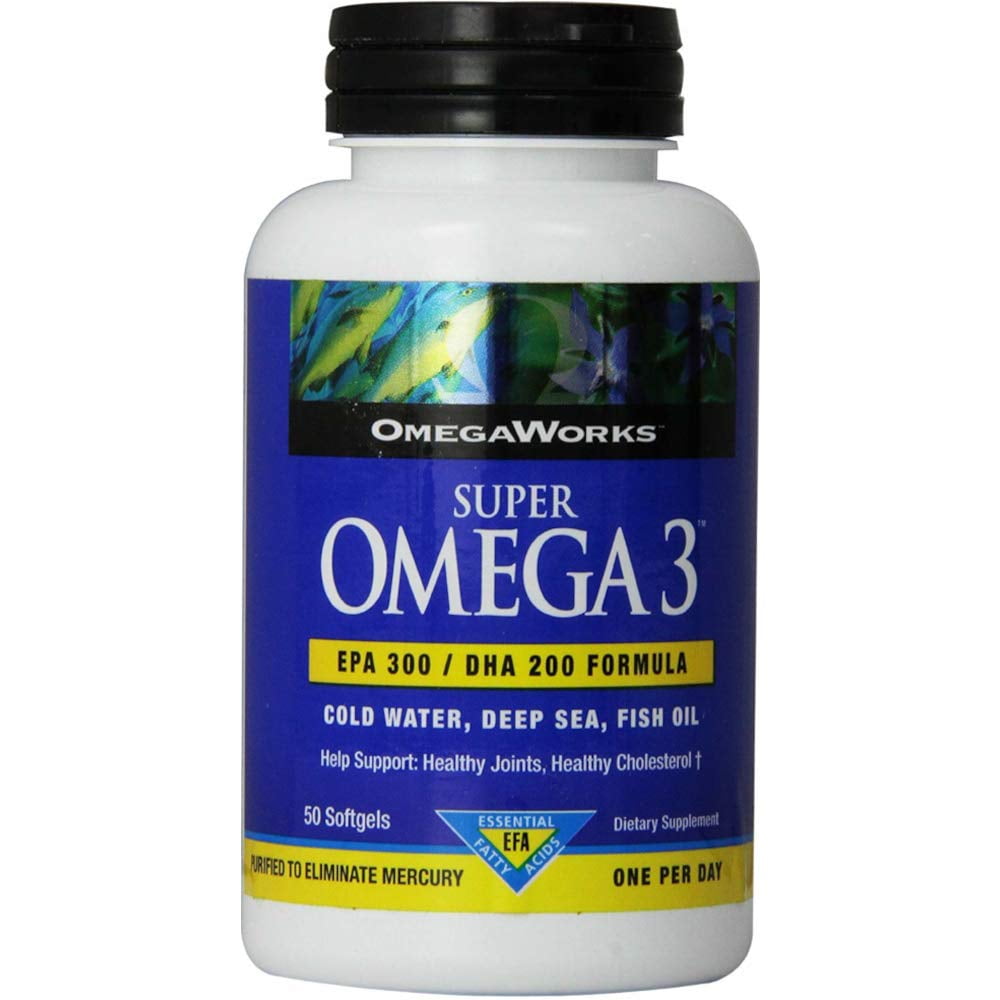OmegaWorks Super Omega 3 Softgels 60 Soft Gels (Pack of 7) Walmart